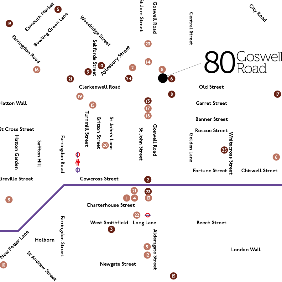 Map of surrounding area